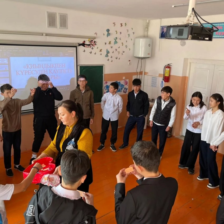 «ҚИЫНДЫҚПЕН КҮРЕСУДІҢ ҚАУІПСІЗ ЖОЛДАРЫ”тақырыбында тренингі