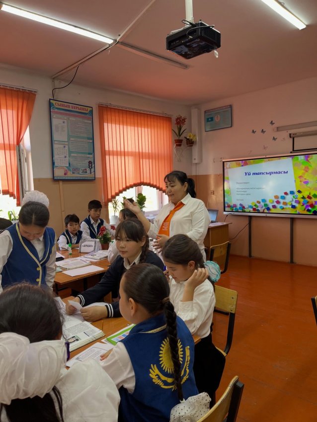 Керимкулова Майра Сейтбекқызы 6-сынып оқушыларымен бірге “Тортайдың арманы” шығармасы бойынша әсерлі сабақ ұйымдастырды